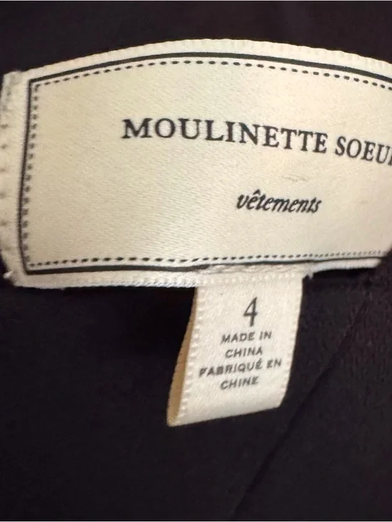 Moulinette Soeurs Anthro Size 4 French Fields Floral Dress Gown Whimsy Pink Bow - Picture 10 of 10